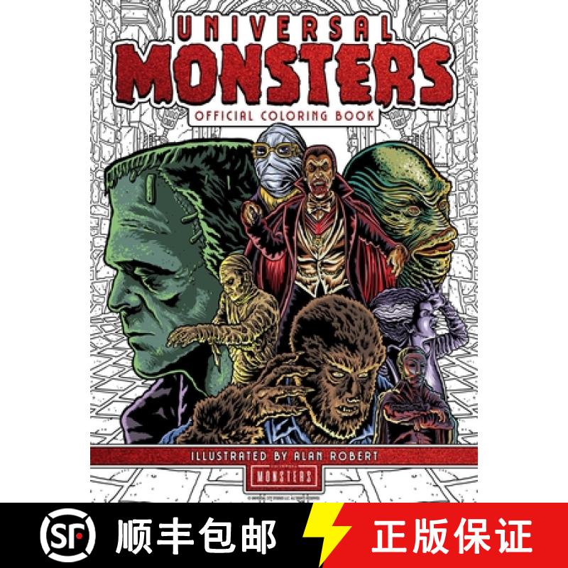 【3-4周达】Universal Monsters: The Official Coloring Book [9798886634150]