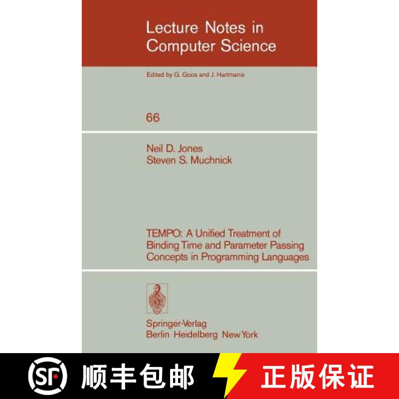 【3-4周达】TEMPO : A Unified Treatment of Binding Time and Parameter Passing Concepts in Programming ... [9783540090854]