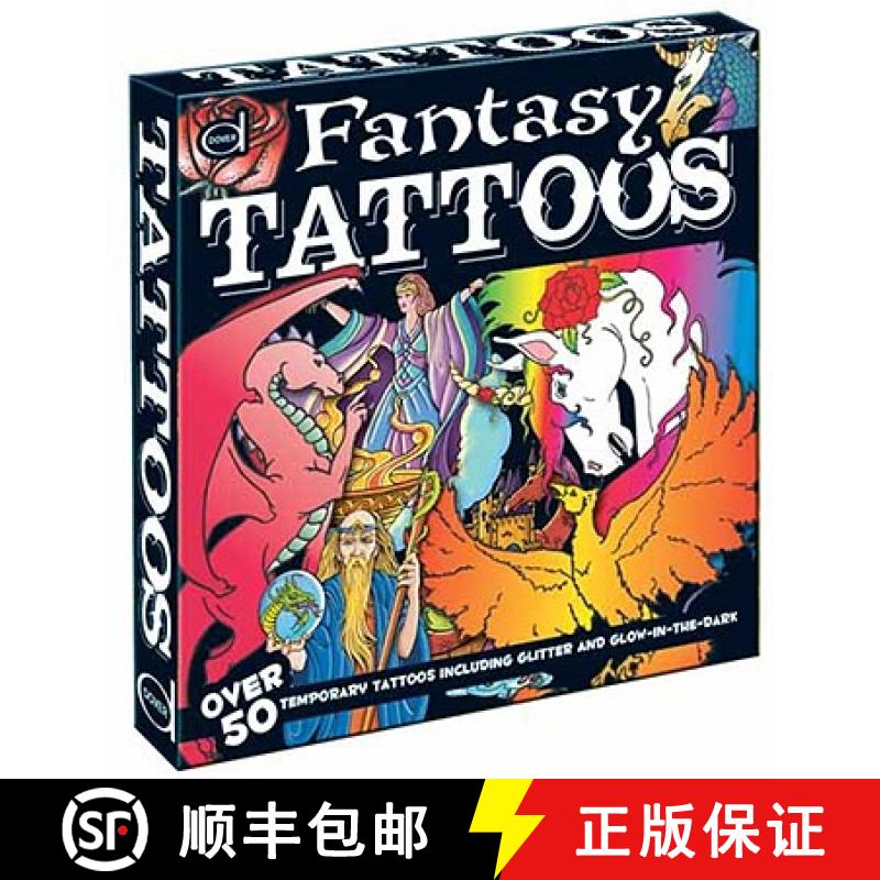 预订 Fantasy Tattoos: Over 50 Temporary Tattoos Including Glitter and Glow-In-The-Dark [9780486479972]
