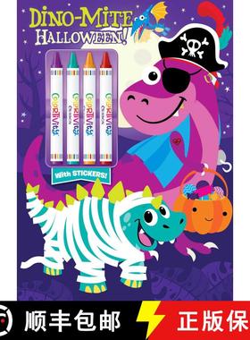 【3-4周达】Dino-Mite Halloween: Colortivity with Big Crayons and Stickers [9781645885719]