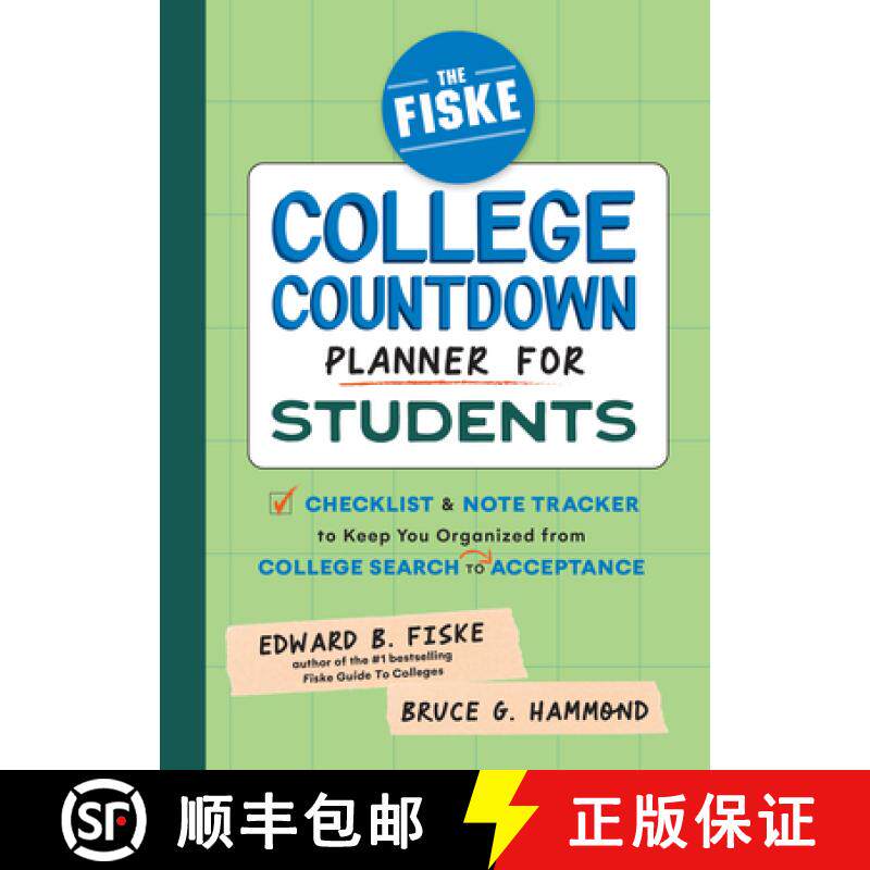 预订 The Fiske College Countdown Planner for Students: A Checklist and Note Tracker to Keep You Organ... [9781464229121]