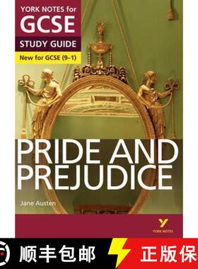【3-4周达】Pride and Prejudice: York Notes for GCSE everything you need to catch up, study and prepar... [9781447982227]