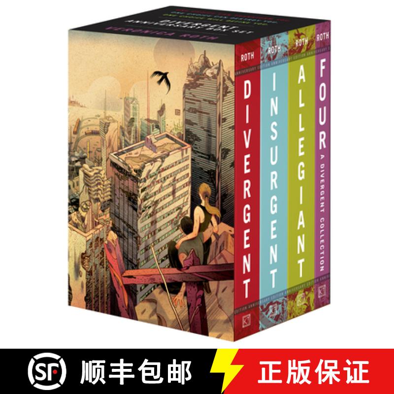 【3-4周达】Divergent Anniversary 4-Book Box Set: Divergent, Insurgent, Allegiant, Four [9780063162235]
