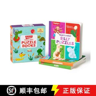 【3-4周达】Baby’s First Puzzle Books: Set of Interactive Baby Books for Sensory Learning, 3 Play Tim... [9781639622849]