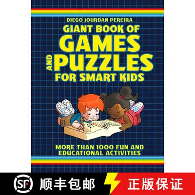 【3-4周达】Giant Book of Games and Puzzles for Smart Kids: More Than 1000 Fun and Educational Activities [9781631583292]