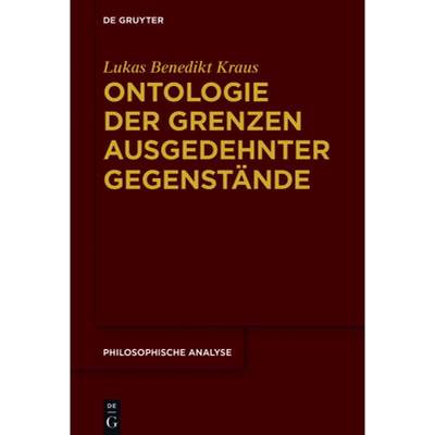 预订 Ontologie der Grenzen ausgedehnter Gegenstände [9783110500080]