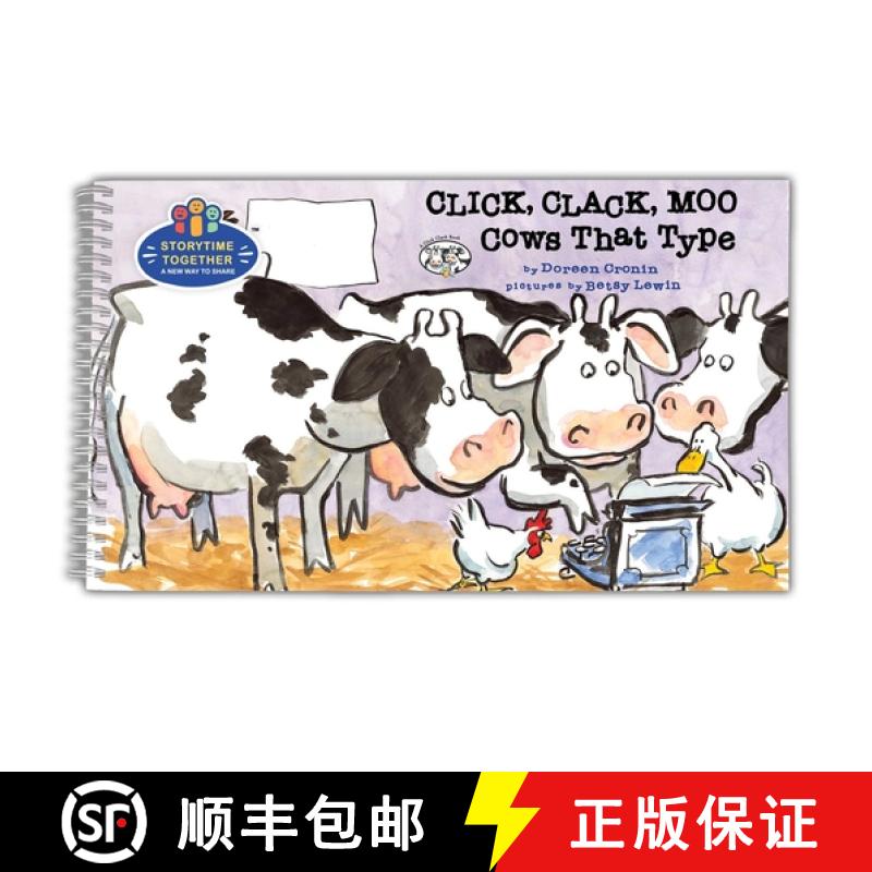 【3-4周达】Click, Clack, Moo: Cows That Type (Storytime Together Edition) [9781665921589]