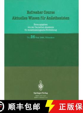 【3-4周达】Refresher Course Aktuelles Wissen für Anästhesisten [9783540667773]