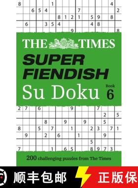 【3-4周达】The Times Super Fiendish Su Doku Book 6: 200 Challenging Puzzles from the Times [9780008285487]