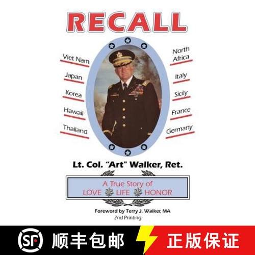 预订 Recall: A True Story of Love, Life, Honor [9780996190886]