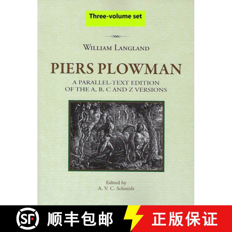 【3-4周达】Piers Plowman, Three-book set: Vol I (text), Vol II Part 1 (textual notes) and Vol II Part... [9781580441612]