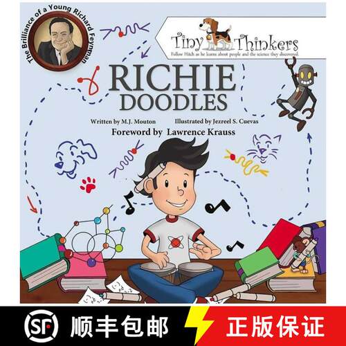 【3-4周达】精装 Richie Doodles : The Brilliance of a Young Richard Feynman [9780998314716]