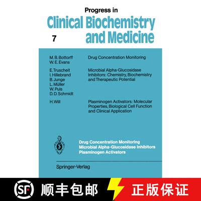【3-4周达】Drug Concentration Monitoring Microbial Alpha-Glucosidase Inhibitors Plasminogen Activators [9783642734632]