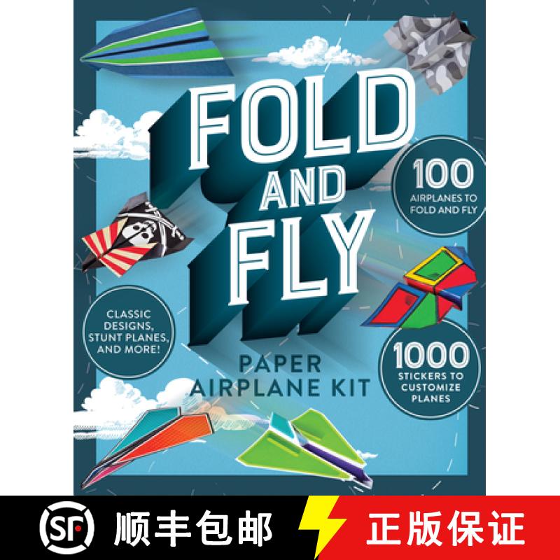 【3-4周达】Fold and Fly Paper Airplane Kit [9781640308886]