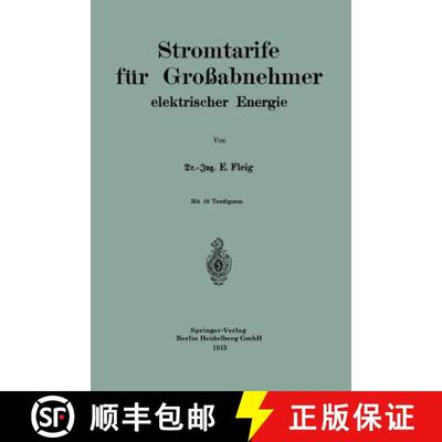 【3-4周达】Stromtarife Fur Grossabnehmer Elektrischer Energie [9783662230435]