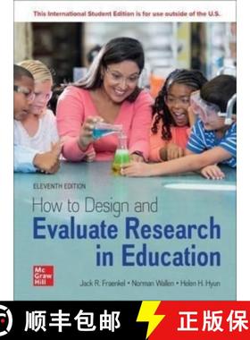 【3-4周达】How to Design and Evaluate Research in Education ISE [9781265184810]