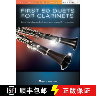 【3-4周达】First 50 Duets for Two Clarinets - Easy Instrumental Duets [9798350106770]