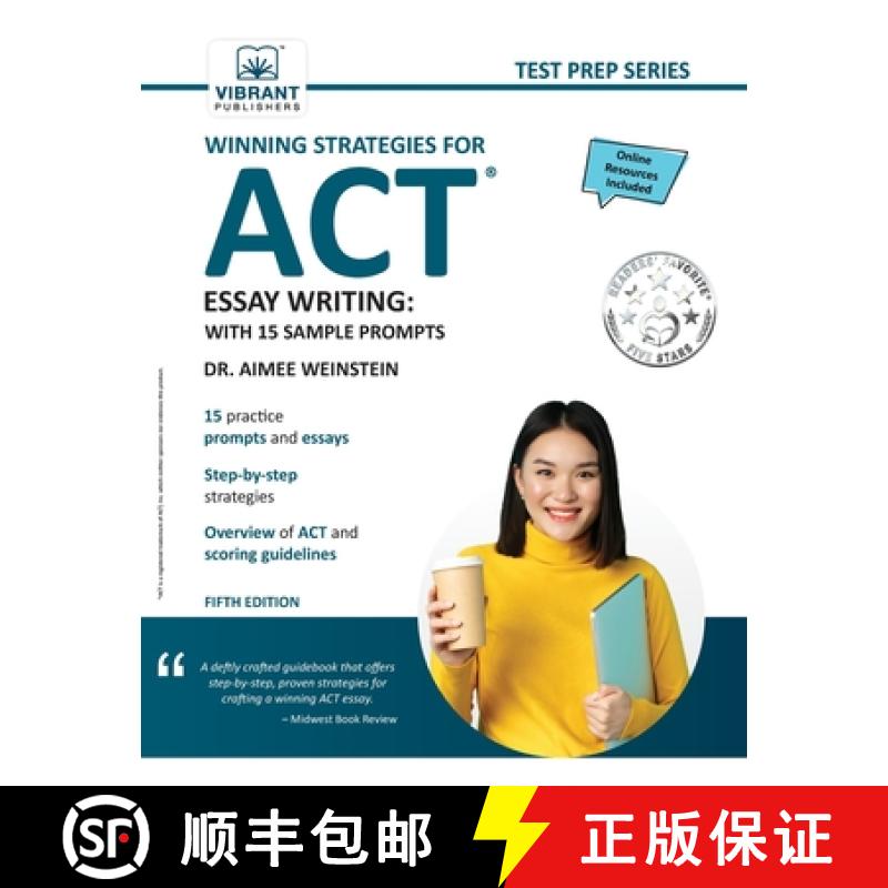 【3-4周达】Winning Strategies For ACT Essay Writing: With 15 Sample Prompts [9781636512129]