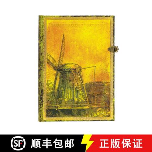 【3-4周达】Rembrandt’s 350th Anniversary Midi Unlined Hardcover Journal (Clasp Closure) [9781439754238]