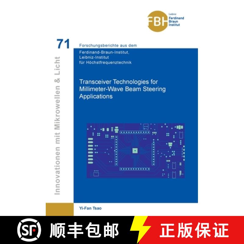 【2-3周达】Transceiver Technologies for Millimeter-Wave Beam Steering  Applications [9783736977020]