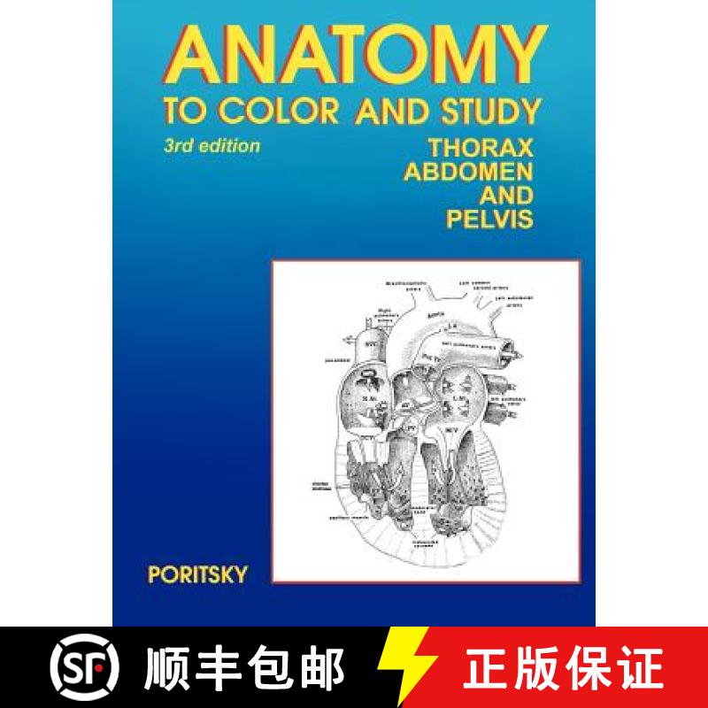 【3-4周达】Anatomy to Color and Study Thorax Third Edition [9780983578437]