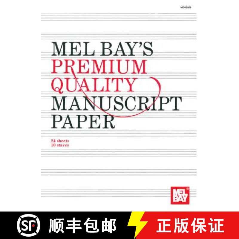 【3-4周达】Premium Quality Manuscript Paper Ten-Stave Quire (24) [9780871667335]
