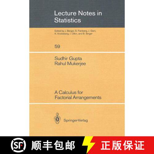 【3-4周达】A Calculus for Factorial Arrangements [9780387971728]