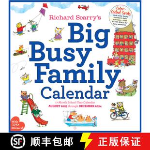 【3-4周达】Richard Scarry Big Busy Family 2024 Wall Calendar: Track Every Family Member's Daily Activ... [9781523518890]