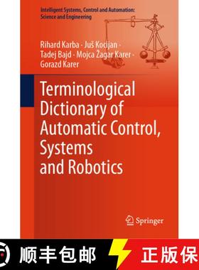 【3-4周达】Terminological Dictionary of Automatic Control, Systems and Robotics [9783031357541]