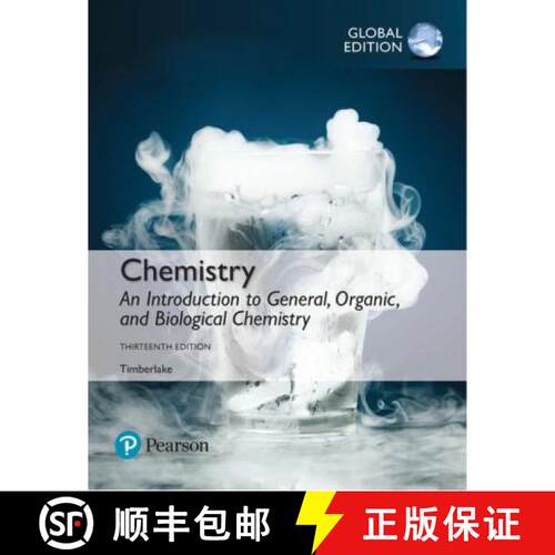 【3-4周达】精装 Chemistry: An Introduction to General, Organic, and Biological Chemistry Plus Pearson... [9781292228983]
