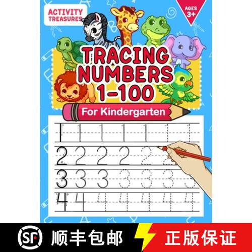【3-4周达】Tracing Numbers 1-100 For Kindergarten: Number Practice Workbook To Learn The Numbers From... [9783969264485]