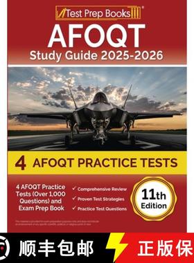 【3-4周达】AFOQT Study Guide 2025-2026: 4 AFOQT Practice Tests (Over 1,000 Questions) and Exam Prep B... [9781637757826]