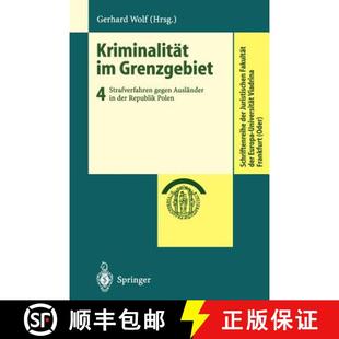 Kriminalität 9783540424758 Polen Ausländer 4周达 Grenzgebiet Republik Strafverfahren der gegen