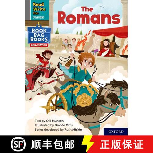 【3-4周达】Read Write Inc. Phonics: The Romans (Grey Set 7 NF Book Bag Book 2) [9781382000918]