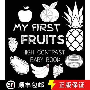 Book White Fruit Baby High For and Newborn... Fruits Contrast Black 4周达 9789843552891 First