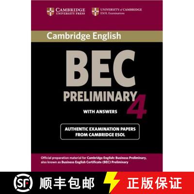 【3-4周达】Cambridge BEC 4 Preliminary Student's Book with answers: Examination Papers from Universit... [9780521739238]