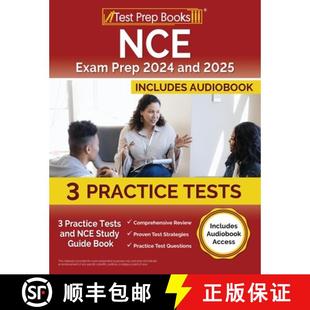【3-4周达】NCE Exam Prep 2024 and 2025: 3 Practice Tests and NCE Study Guide Book [Includes Audiobook... [9781637758526]