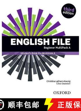【3-4周达】English File: Beginner: Student's Book/Workbook MultiPack A [9780194501903]