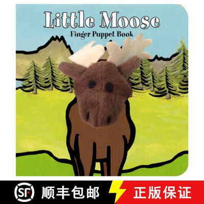【3-4周达】Little Moose: Finger Puppet Book: (Finger Puppet Book for Toddlers and Babies, Baby Books ... [9781452142319]
