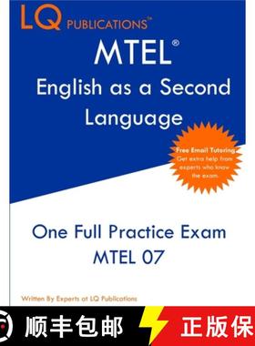 预订 MTEL English as a Second Language: One Full Practice Exam - Free Online Tutoring - Updated Exam ... [9781649263773]