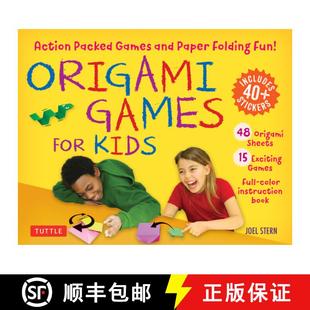 Kids Fun Kit for Origami with Folding Action B... and Games Paper 4周达 9780804855921 Packed