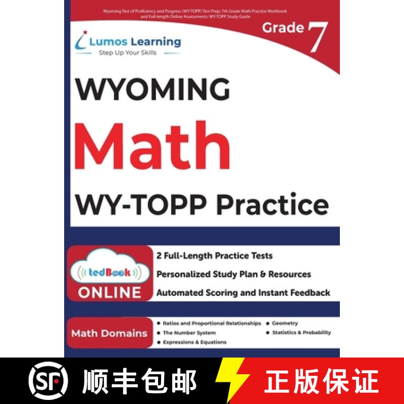 【3-4周达】Wyoming Test of Proficiency and Progress (WY-TOPP) Test Prep: 7th Grade Math Practice Work... [9781966084778]