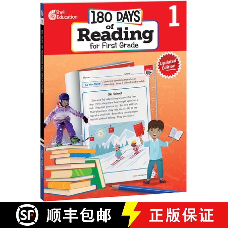 【3-4周达】180 Days(tm) Reading for First Grade, 2nd Edition: Practice, Assess, Diagnose [9798765918036]