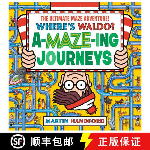 【3-4周达】Where's Waldo? Amazing Journeys: The Ultimate Maze Adventure!: (A Maze Puzzle Activity Boo... [9781536240979]