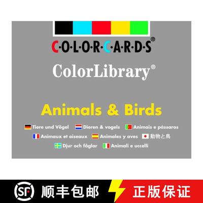 【3-4周达】Animals & Birds ColorLibrary: Colorcards [9780863885105]