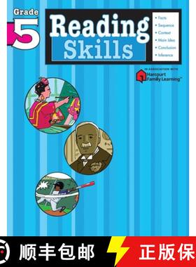 【3-4周达】Reading Skills: Grade 5 (Flash Kids Harcourt Family Learning) [9781411401174]