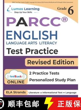 预订 PARCC Test Prep: Grade 6 English Language Arts Literacy (ELA) Practice Workbook and Full-length ... [9781946795250]