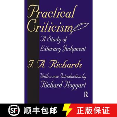【3-4周达】精装 Practical Criticism: A Study of Literary Judgement [9781138530638]