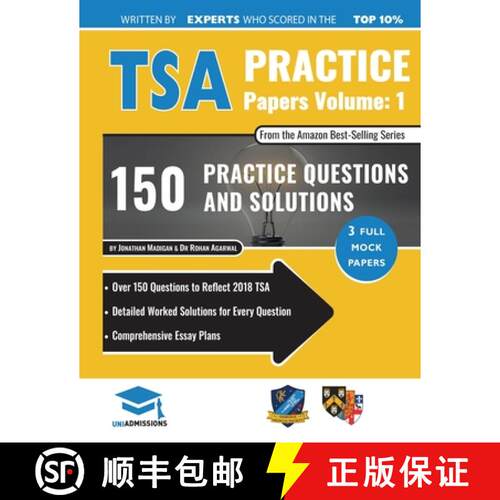 【3-4周达】TSA Practice Papers Volume One: 3 Full Mock Papers, 300 Questions in the style of the TSA,... [9781912557431]