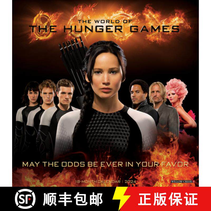 【3-4周达】Hunger Games: The World of Hunger Games 2024 12 X 12 Wall Calendar [9781549238147]